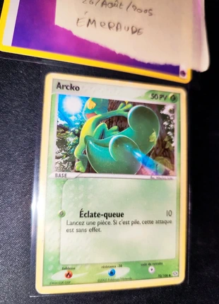 Arcko Terhal Bloc Ex Émeraude et Déoxys fr, marke: Pokémon, zustand: Zufriedenstellend, 1,50 €, 2,28 € inklusive Vinted-Käuferschutz