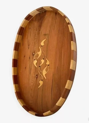 Plateau oriental fait main en bois de thuya  - marqueterie vintage, brand: Fait Main, condition: Very good, €25.00, €26.95 includes Buyer Protection Pro