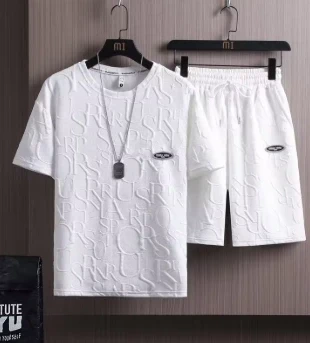 ensembles d'été décontracté à manches courtes pour hommes, marque: y2k, état: Neuf avec étiquette, taille: M, 35,00 €, 37,45 € Protection acheteurs incluse