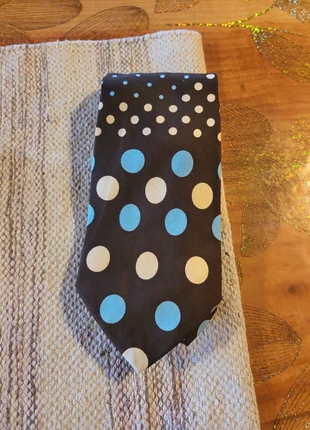Cravate à pois marron bleue et beige, marke: Dado Morandi, zustand: Neu, mit Etikett, 10,00 €, 11,20 € beinhaltet Vinted-Käuferschutz Pro