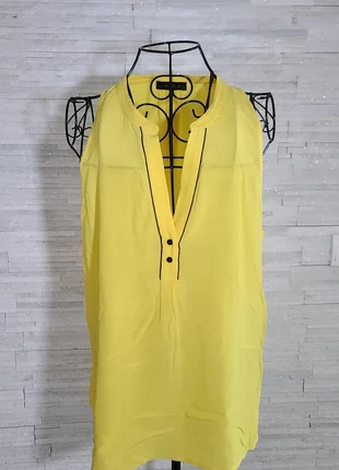 Blouse jaune sans manches col V cop.copine taille 42 (XL), brand: Cop Copine, condition: Very good, size: XL / 42 / 14, €28.00, €30.10 includes Buyer Protection