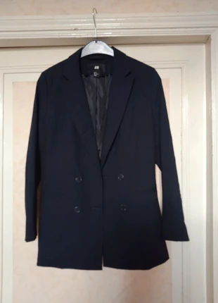 Blazer bleu marine et noir, marca: H&M, estado: Muito bom, tamanho: S / 36 / 8, €4.00, €4.90 inclui Proteção do Comprador