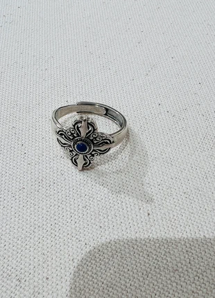 Bague tibétaine en forme de vajra croisé (phurba), brand: CHROME, condition: Very good, size: Adjustable, €15.00, €16.45 includes Buyer Protection