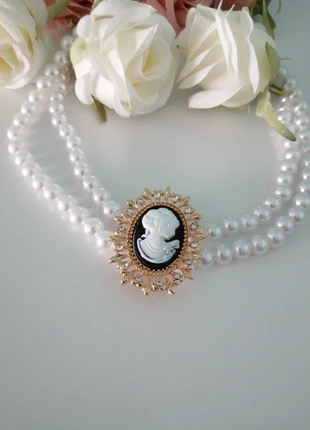 Collier camée perles, brand: camée, condizioni: Ottime, €9.90, €11.10 include la Protezione acquisti Pro