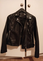 Black leather jacket