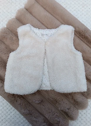 🔸Gilet Sans Manches Blanc Moumoute Fille - Bout'chou 9 Mois🔸, brand: Bout'chou, condition: Very good, size: 9-12 months / 74 cm, €4.95, €5.90 includes Buyer Protection