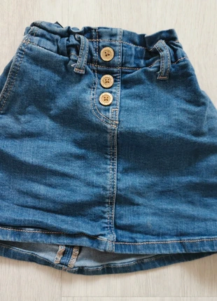 Tape à l’œil – Jupe en jean fille 6 ans bleue avec boutons pailletés, brand: Tape à l'œil, condition: Very good, size: 6 years / 116 cm, €4.00, €4.90 includes Buyer Protection