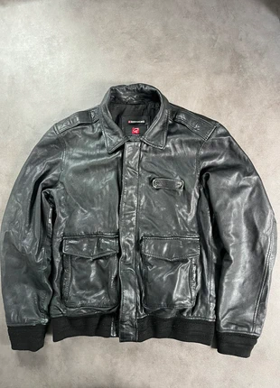 Veste en cuir Redskin noir style motard vintage taille L, marque: Redskins, état: Bon état, taille: L, 50,00 €, 53,20 € Protection acheteurs (Pro) incluse