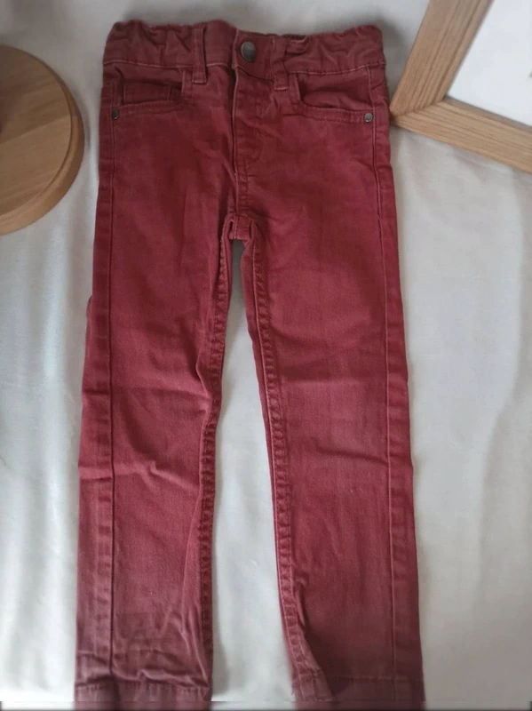 Pantalon chino rouge NPO garçon 3 ans