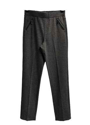 Legging gris zippé femme – pantalon stretch confortable, brand: Armand Thiery, condition: New without tags, size: M / 38 / 10, €12.50, €13.83 includes Buyer Protection