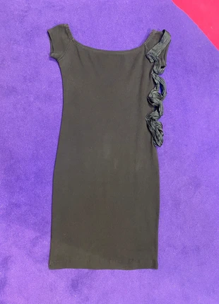 Robe asymétrique vintage noir glam volants drapé chic Taille L en tres bon état, merk: Lilith, staat: Heel goed, maat: L / 40 / 12, € 39,00, € 41,65 inclusief Kopersbescherming Pro