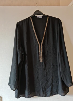 Blouse noire Anna field curve, marke: Anna Field, zustand: Sehr gut, größe: 6XL / 52 / 24, 13,50 €, 14,88 € inklusive Vinted-Käuferschutz