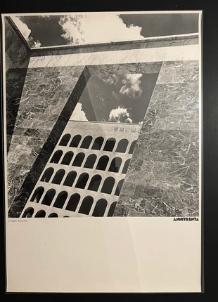 Poster Pagano Roma Eur, merk: annitrenta, staat: Heel goed, € 60,00, € 63,70 inclusief Kopersbescherming