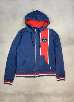 Sweat à capuche PSG bleu rouge zip officiel vintage Taille S, brand: Paris Saint-Germain, condition: Very good, size: S, €20.00, €21.70 includes Buyer Protection