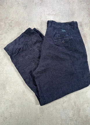 Pantalon En Velours Côtelé / Corduroy nucci bleu profond velours cotele ample texture taille W36 L30, merk: Vintage Dressing, staat: Heel goed, maat: W36 | FR 46, € 16,00, € 17,50 inclusief Kopersbescherming Pro