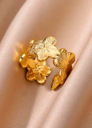 Bague fleur acier inoxydable neuf, brand: Fleur, condizioni: Nuovo con cartellino, taglia: Regolabile, €5.00, €5.95 include la Protezione acquisti