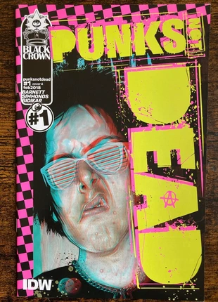 Punks Not Dead #1 - February 2018 - Simmonds - 1st Issue 🔑 Black Crown / IDW Comics US, staat: Heel goed, € 9,90, € 11,10 inclusief Kopersbescherming Pro