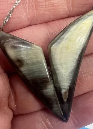 Silver 925 Polished horn necklace, condition: Good, £16.99, £18.54 includes Buyer Protection Pro