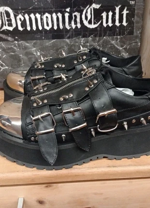 Demonia Cult Plateau Sneakers Gravedigger 03, marke: Demonia, zustand: Neu, größe: 39, 110,00 €, 116,20 € inklusive Vinted-Käuferschutz