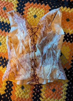 Haut corset vintage jacqueline riu style noble, marke: Vintage Dressing, zustand: Sehr gut, größe: L / 40 / 12, 15,00 €, 16,45 € inklusive Vinted-Käuferschutz