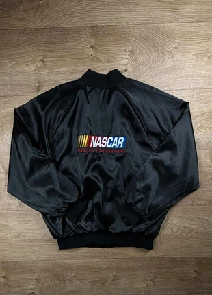 Veste jacket bombers satinée NASCAR vintage broderie USA noir taille XXL collector racing, brand: Nascar, condition: Good, size: XL, €35.00, €37.45 includes Buyer Protection Pro