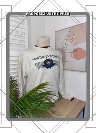 Sweat shirt Américain Martha’s Vineyard, brand: Vintage Dressing, condition: Satisfactory, size: M, €19.00, €20.65 includes Buyer Protection Pro