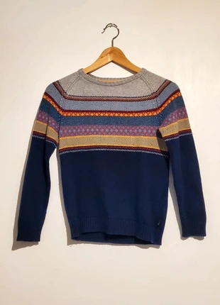 pull d'hiver en coton  8 ans bleu, jaune, rouge, gris, marine okaÏdi, marca: Okaïdi, estado: Muito bom, tamanho: 8 anos / 128 cm, €4.00, €4.90 inclui Proteção do Comprador