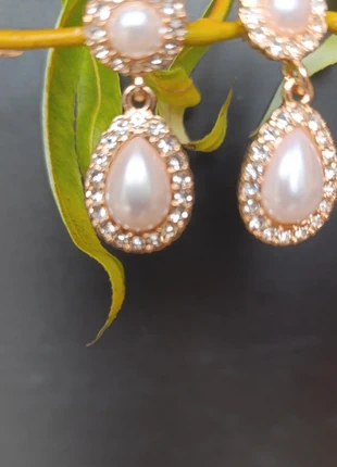 Boucles d'oreilles strass perles, état: Neuf sans étiquette, 9,80 €, 10,99 € Protection acheteurs incluse