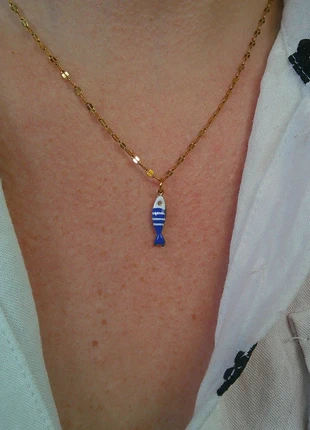 Le petit poisson clown bleu mignon 🌟 collier acier inoxydable ajustable réglable doré, marke: acier inoxydable, zustand: Sehr gut, 8,00 €, 9,10 € beinhaltet Vinted-Käuferschutz Pro