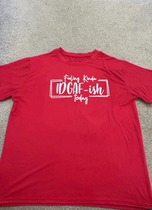 “idgaf” tee, brand: Source Unknown, condition: Very good, size: XXL / UK 24-26, £5.00, £5.95 includes Buyer Protection