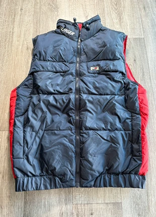 Veste doudoune sans manche Tommy Hilfiger bleu marine et rouge en nylon homme - Taille XL, brand: Tommy Hilfiger, condition: Very good, size: XL, €35.00, €37.45 includes Buyer Protection Pro
