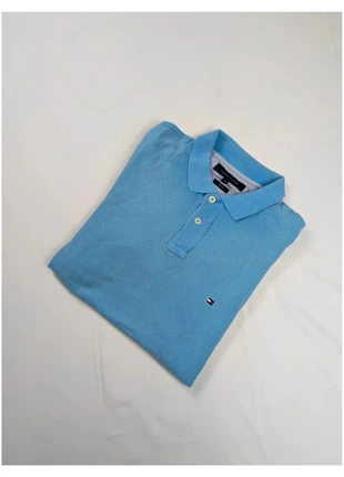 Polo tommy Hilfiger bleu ciel uni slim fit taille M homme old money, brand: Tommy Hilfiger, condition: Very good, size: M, €9.00, €10.15 includes Buyer Protection Pro