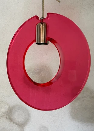 Plafonnier Plexiglas rose fluo et chromée habitat, marque: Habitat, état: Très bon état, 30,00 €, 32,20 € Protection acheteurs (Pro) incluse