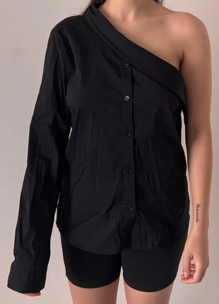 Chemise noire asymétrique Imperial– Taille M, brand: Imperial, condition: Very good, size: M / 38 / 10, €4.00, €4.90 includes Buyer Protection