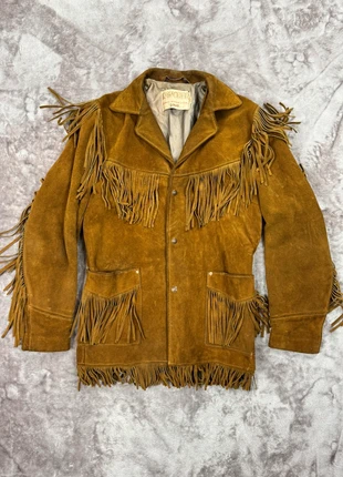 Veste a franges Schott Rancher / Made In USA / Caramel / Taille 38, marca: Schott, estado: Muy bueno, tamaño: M / 38 / 10, 350,00 €, 368,20 € Protección al comprador Pro incluida