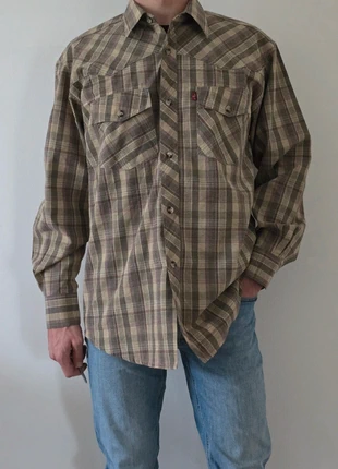 Chemise Levis Homme M Brune à carreaux Vintage Casualwear Surchemise Très bon état, marca: Levi's, estado: Muy bueno, tamaño: M, 20,00 €, 21,70 € Protección al comprador incluida