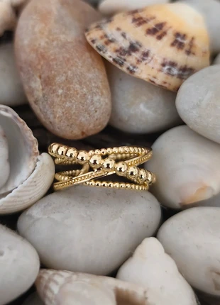 Bague acier ajustable - bague asymétrique, zustand: Sehr gut, größe: Größenverstellbar, 4,00 €, 4,90 € inklusive Vinted-Käuferschutz