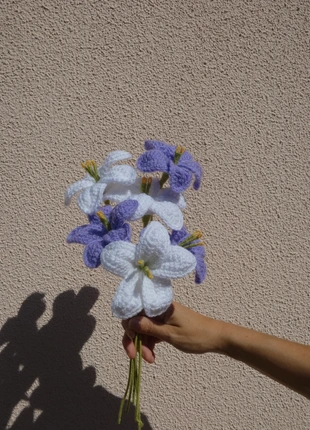 Bouquet de minis lys en crochet, brand: les petales de Lisa, condition: Very good, €30.00, €32.20 includes Buyer Protection Pro