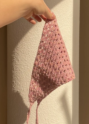 Bandana en crochet - Rose & Abricot, marca: Pull & Bear, estado: Nuevo sin etiquetas, 10,00 €, 11,20 € Protección al comprador incluida