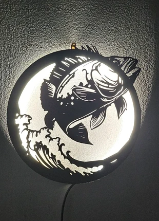 Lampe veilleuse LED ambiance pêche "L'appel de l'ocean", état: Très bon état, 14,00 €, 15,40 € Protection acheteurs incluse