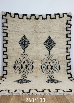 Tapis Beni Ouarain En Laine Fait Main - Beni Ouarain Wool Rug Handcrafted, marca: Artisan, estado: Novo sem etiquetas, €299.00, €314.65 inclui Proteção do Comprador