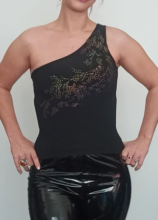 Top asymétrique une bretelle taille unique, condition: Very good, size: One size, €5.00, €5.95 includes Buyer Protection Pro