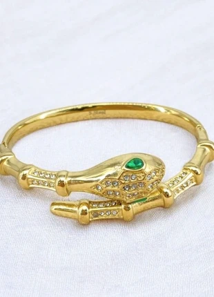 Sublime bracelet jonc tendance ajustable tete de serpent en acier inoxydable doré, merk: missra paris, staat: Nieuw zonder prijskaartje, € 23,90, € 25,80 inclusief Kopersbescherming Pro