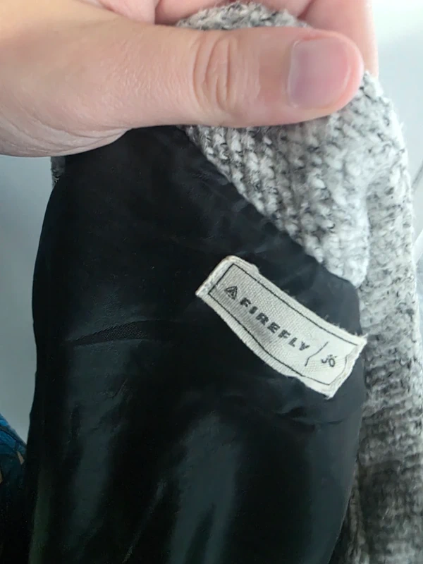 Manteau mi long gris firefly - photo numéro 4