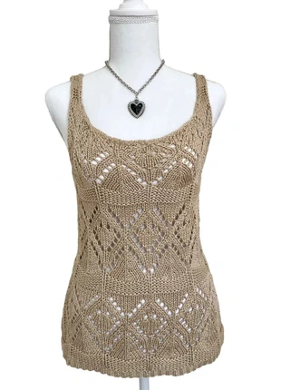 Vintage crochet beige top size S, marke: Vintage Dressing, zustand: Sehr gut, größe: S / 36 / 8, 20,00 €, 21,70 € inklusive Vinted-Käuferschutz