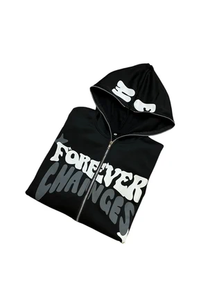 Pull à capuche  avec zip y2k noir taille M, merk: y2k, staat: Nieuw zonder prijskaartje, maat: M, € 30,00, € 32,20 inclusief Kopersbescherming