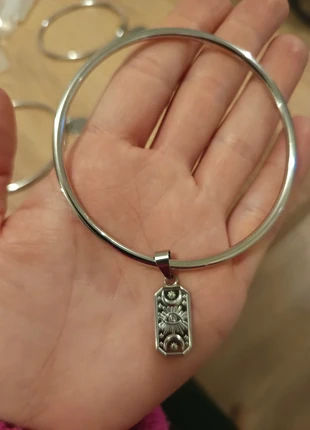 Bracelet jonc lune et oeil en acier inoxydable, brand: made in France, condition: New with tags, €10.00, €11.20 includes Buyer Protection