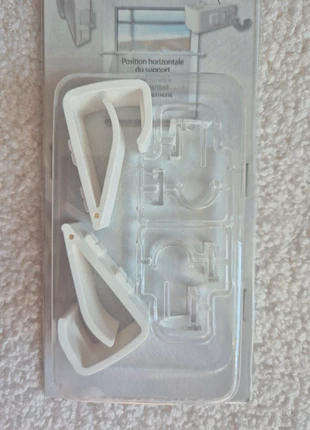 Support tringle à rideaux pour fenêtre – neuf – blanc, estado: Novo com etiquetas, €3.00, €3.85 inclui Proteção do Comprador