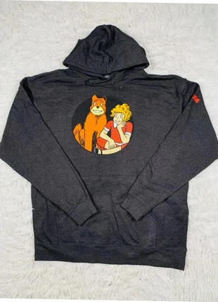 Sweat à capuche hoodie Annie & renard cartoon – Taille XL/1025-011, brand: Vintage Dressing, condition: Very good, size: XL / 42 / 14, €14.00, €15.40 includes Buyer Protection Pro