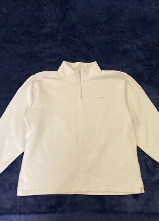 2000s Y2K Era Vintage Cream Nike Quarter Zip Size Medium, brand: Nike, condition: Very good, size: M / UK 12-14, £15.00, £16.45 includes Buyer Protection